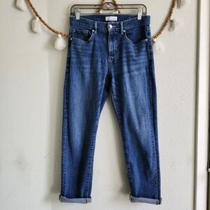 Loft Mid Rise Super Soft Girlfriend Jeans